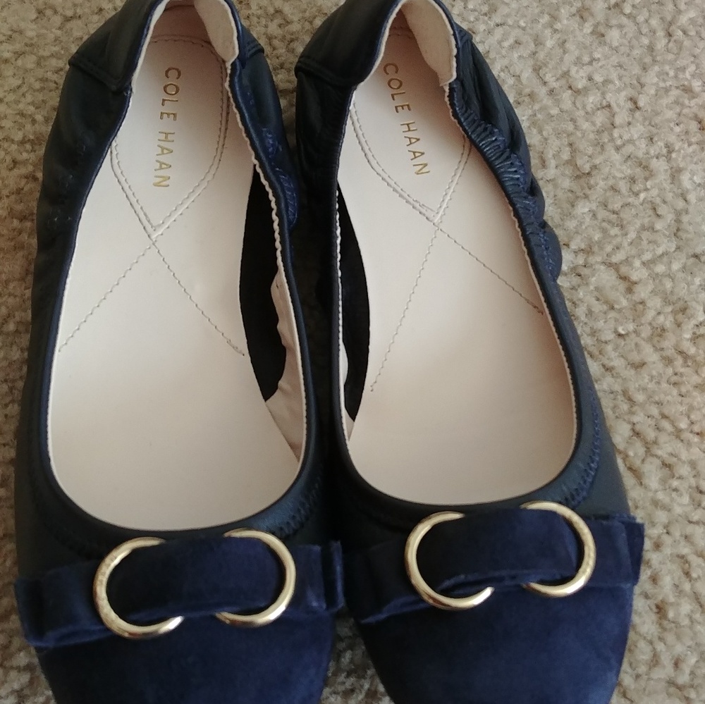 Cole Haan Navy flats